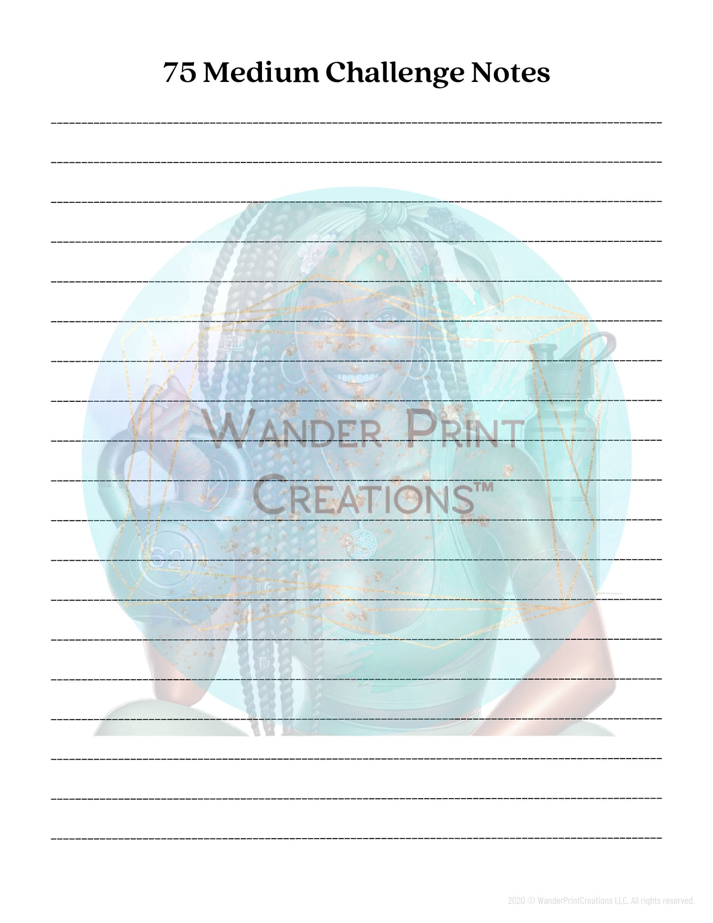 75 MEDIUM CHALLENGE BUNDLE | PRINTABLE