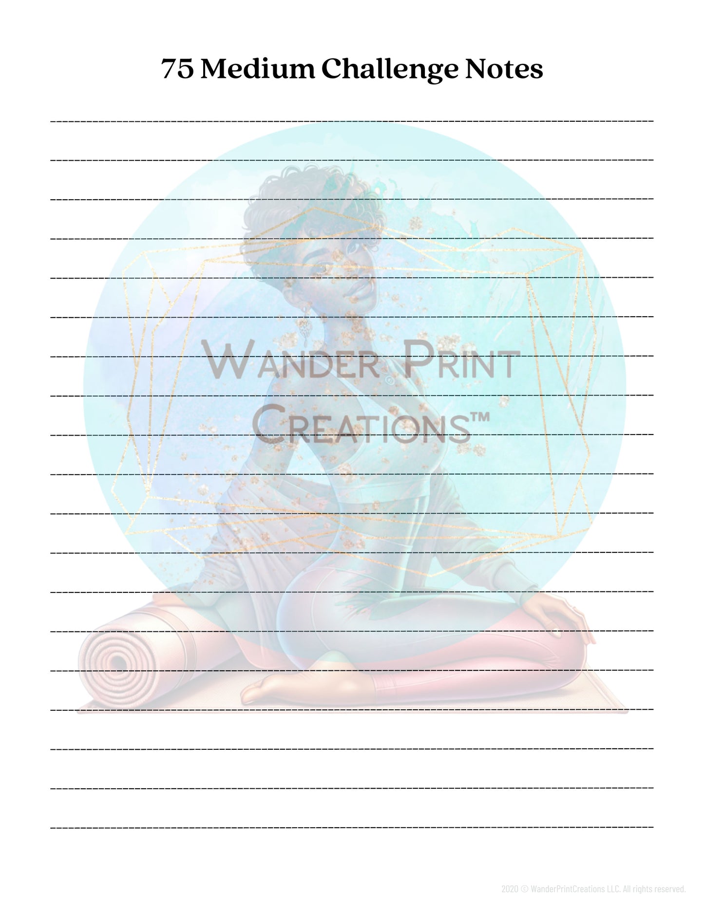 75 MEDIUM CHALLENGE BUNDLE | PRINTABLE