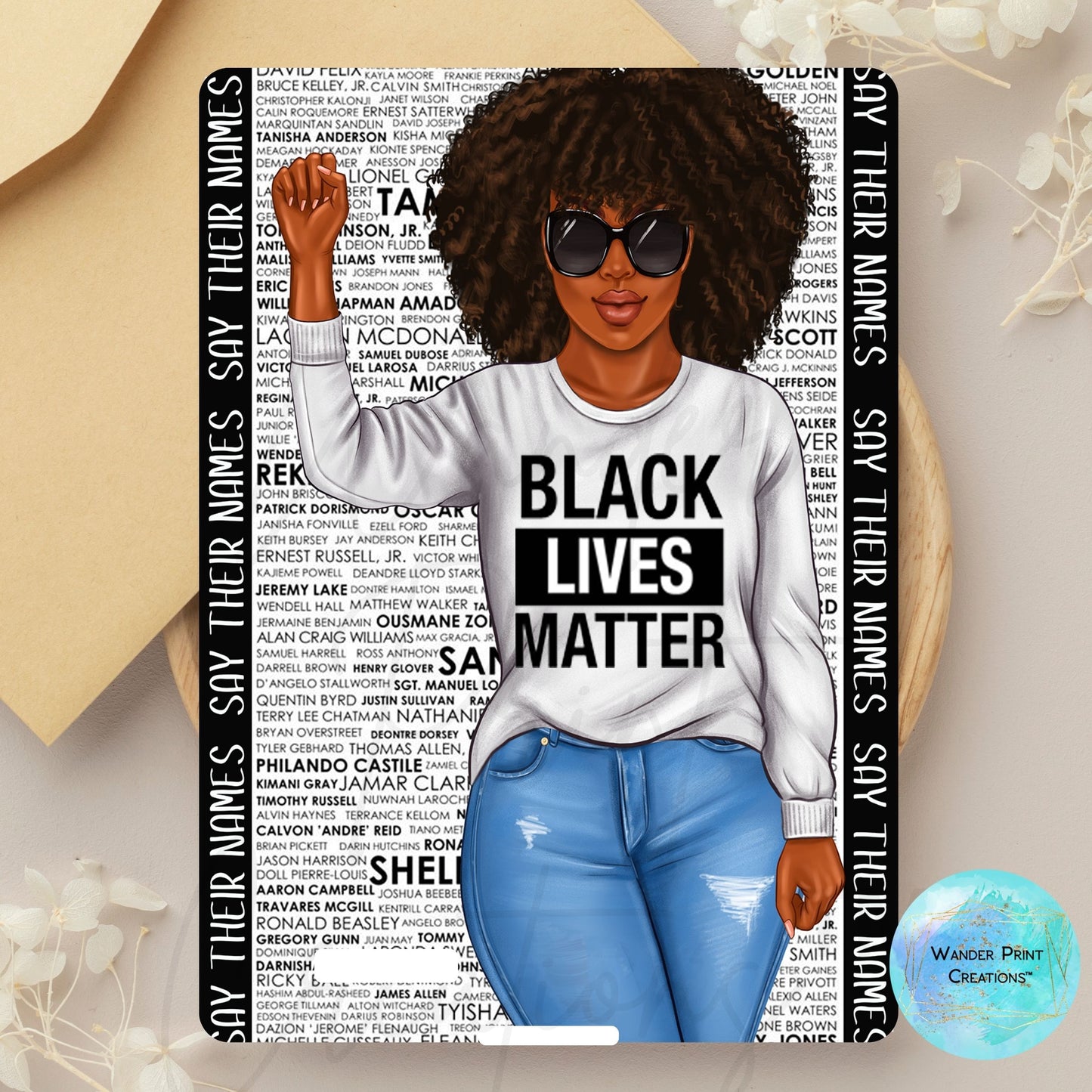 Kindle & NOOK Insert for Clear Case | Kindle Paperwhite Case | NOOK case | BLACK LIVES MATTER | Stickers | E-Reader Template | Kindle & NOOK Decor