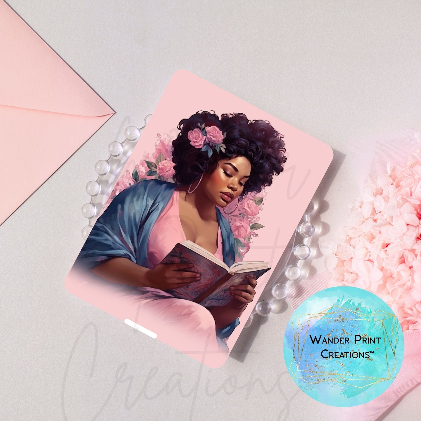 Kindle Insert for Clear Case | Kindle Skin Printable | Kindle Paperwhite Case | Blissful Reading| Stickers | E-Reader Template | Kindle Decor