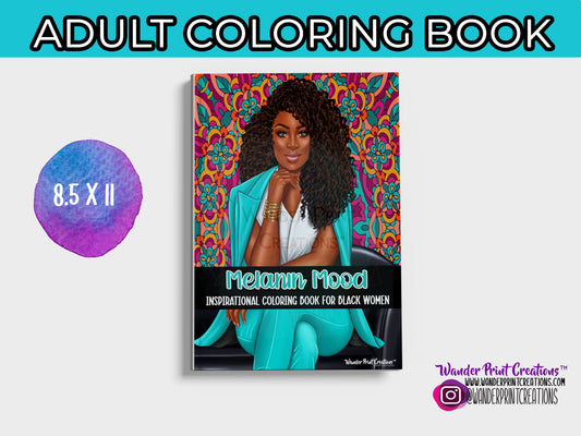 MELANIN MOOD | Adult Coloring Book