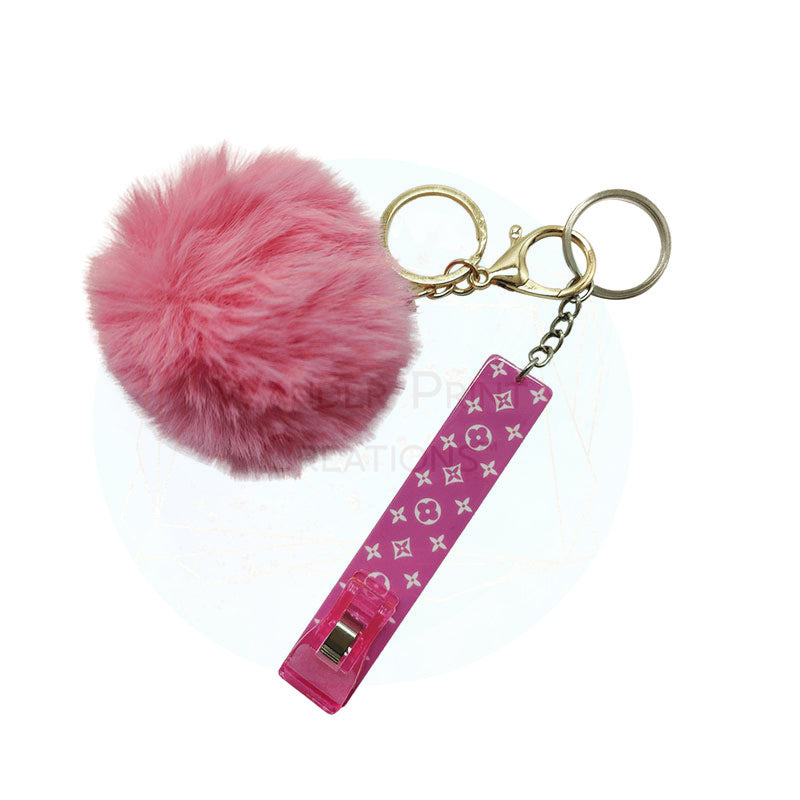 INSPIRED SERIES ATM CARD GRABBER  | PULLER  with Pom keychain