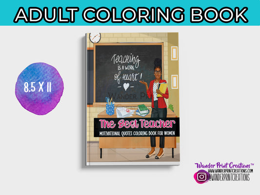 THE BEST TEACHER | Adult Coloring Book