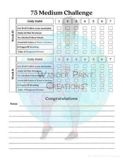 75 MEDIUM  CHALLENGE BUNDLE | PRINTABLE