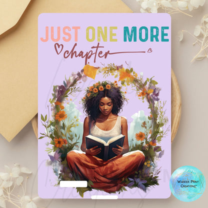 NOOK Insert for Clear Case | NOOK Skin Printable  | Just One More Chapter | Stickers | E-Reader Template | NOOK Decor