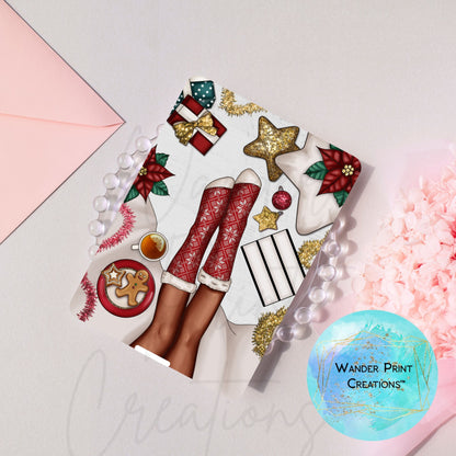 Kindle Insert for Clear Case | Kindle Skin Printable | Kindle Paperwhite Case | Christmas Scene | Stickers | E-Reader Template | Kindle Decor