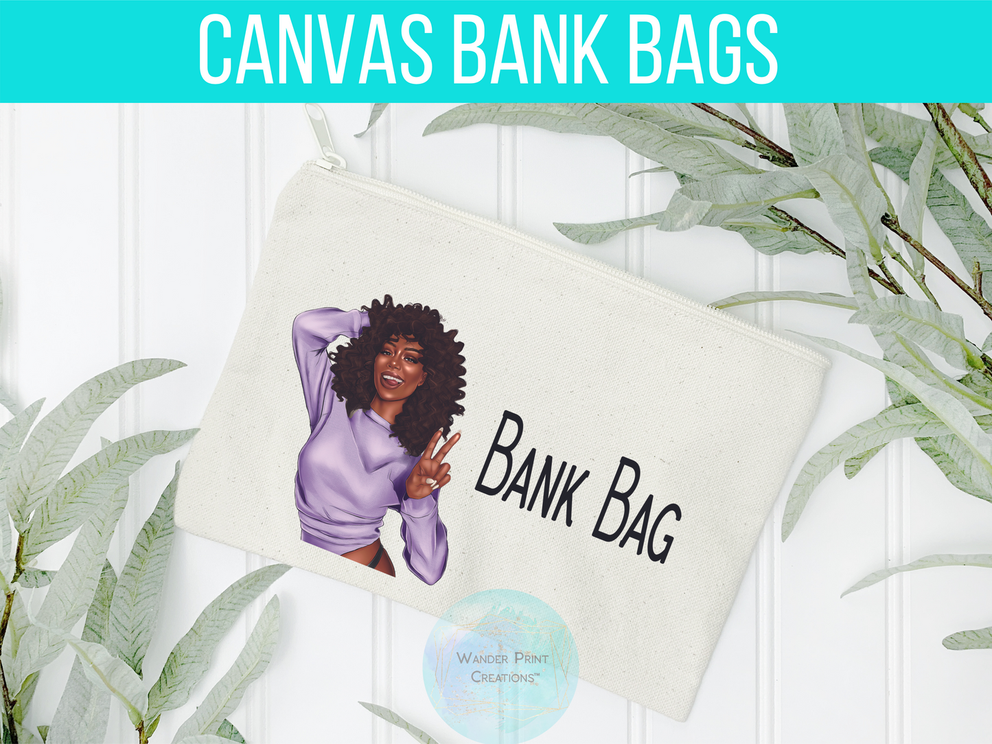 BANK BAG | Budgeting Bag | Envelope Budgeting | Custom | Deposit Bag | Accessory Pouch