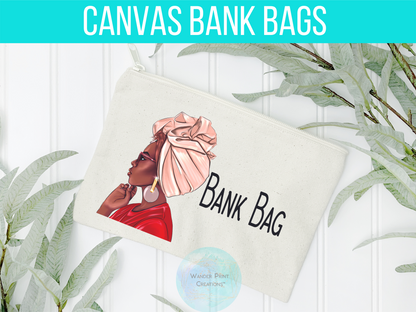 BANK BAG | Budgeting Bag | Envelope Budgeting | Custom | Deposit Bag | Accessory Pouch