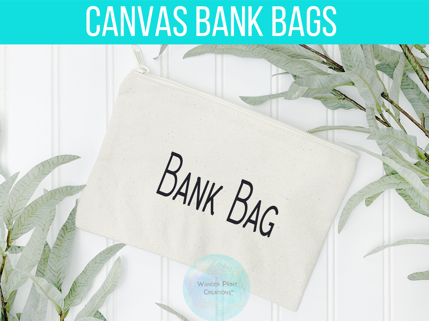 BANK BAG | Budgeting Bag | Envelope Budgeting | Custom | Deposit Bag | Accessory Pouch
