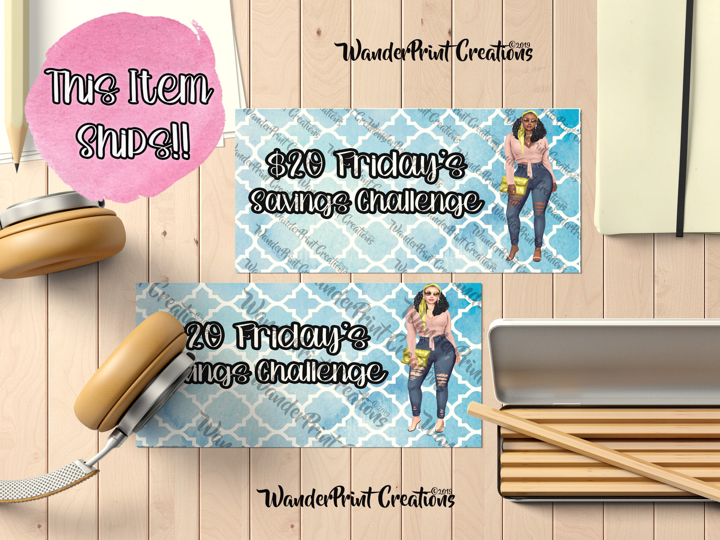 $20 Fridays Savings Challenge Envelope