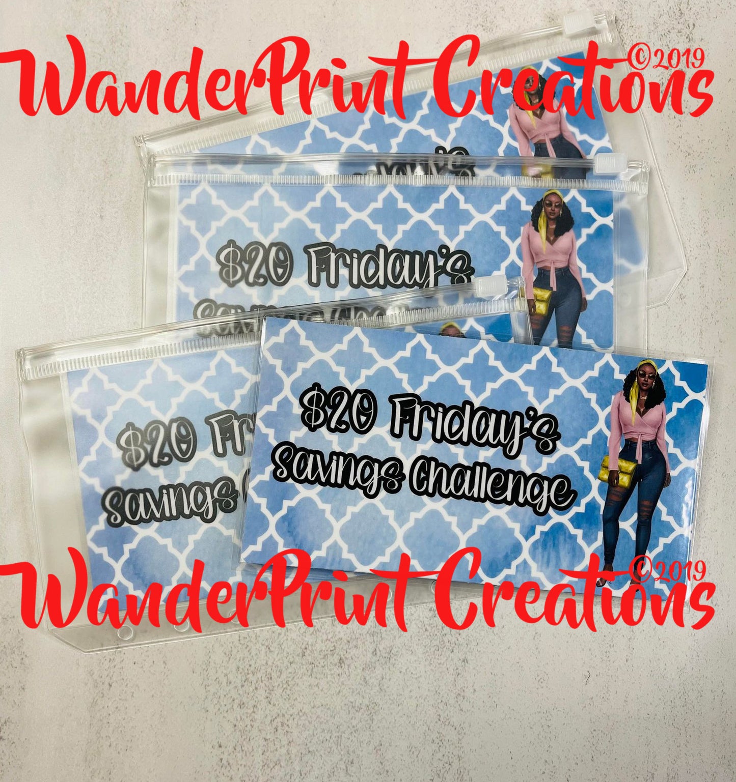 $20 Fridays Savings Challenge Envelope