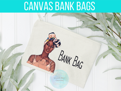 BANK BAG | Budgeting Bag | Envelope Budgeting | Custom | Deposit Bag | Accessory Pouch