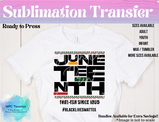 JUNETEENTH 2.0 |  SUBLIMATION Transfer! | READY TO PRESS