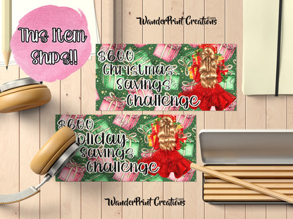 $600 CHRISTMAS or HOLIDAY Savings Challenge Envelope