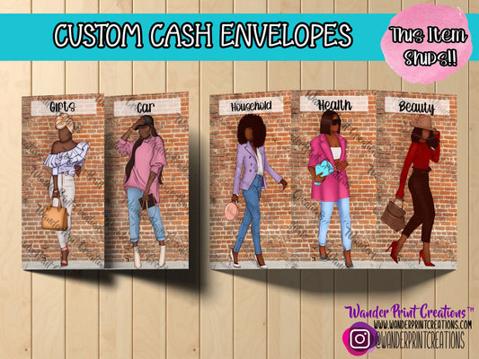 DEMI Custom Cash Envelopes  with Money Affirmations