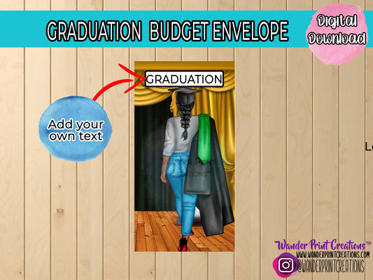 GRADUATION | PRINTABLE Cash Envelope | Design 1