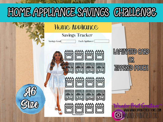 HOME APPLIANCE  SAVINGS CHALLENGE ENVELOPE