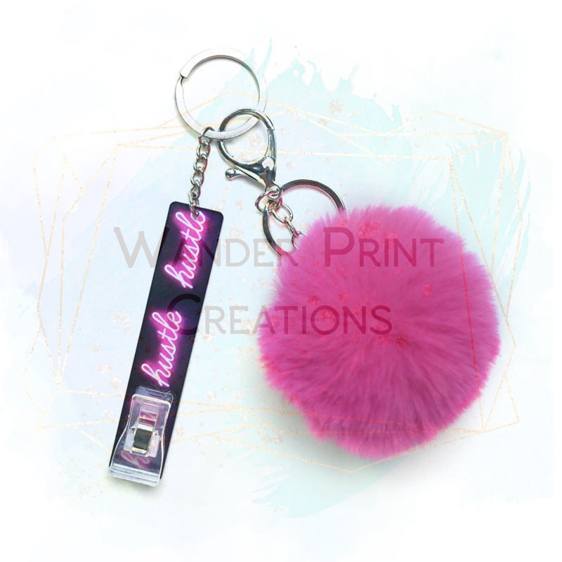 INSPIRED SERIES ATM CARD GRABBER  PULLER with Pom keychain – Wander Print  Creations™