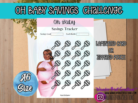 OH BABY  SAVINGS CHALLENGE ENVELOPE