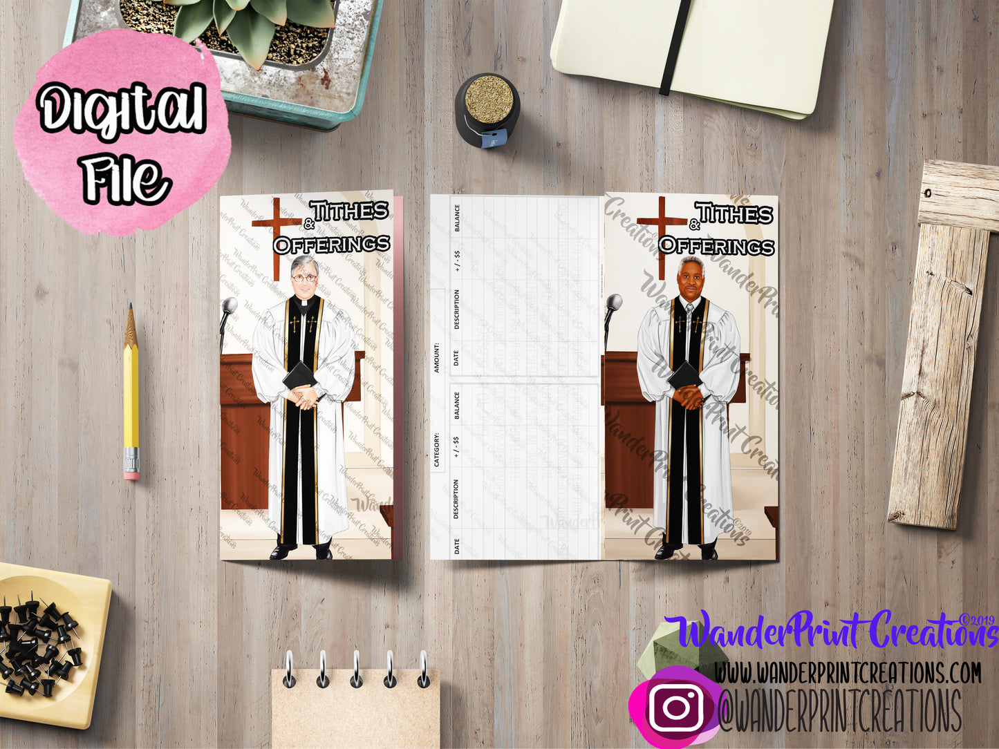 TITHES & OFFERINGS MALE CASH ENVELOPE SET