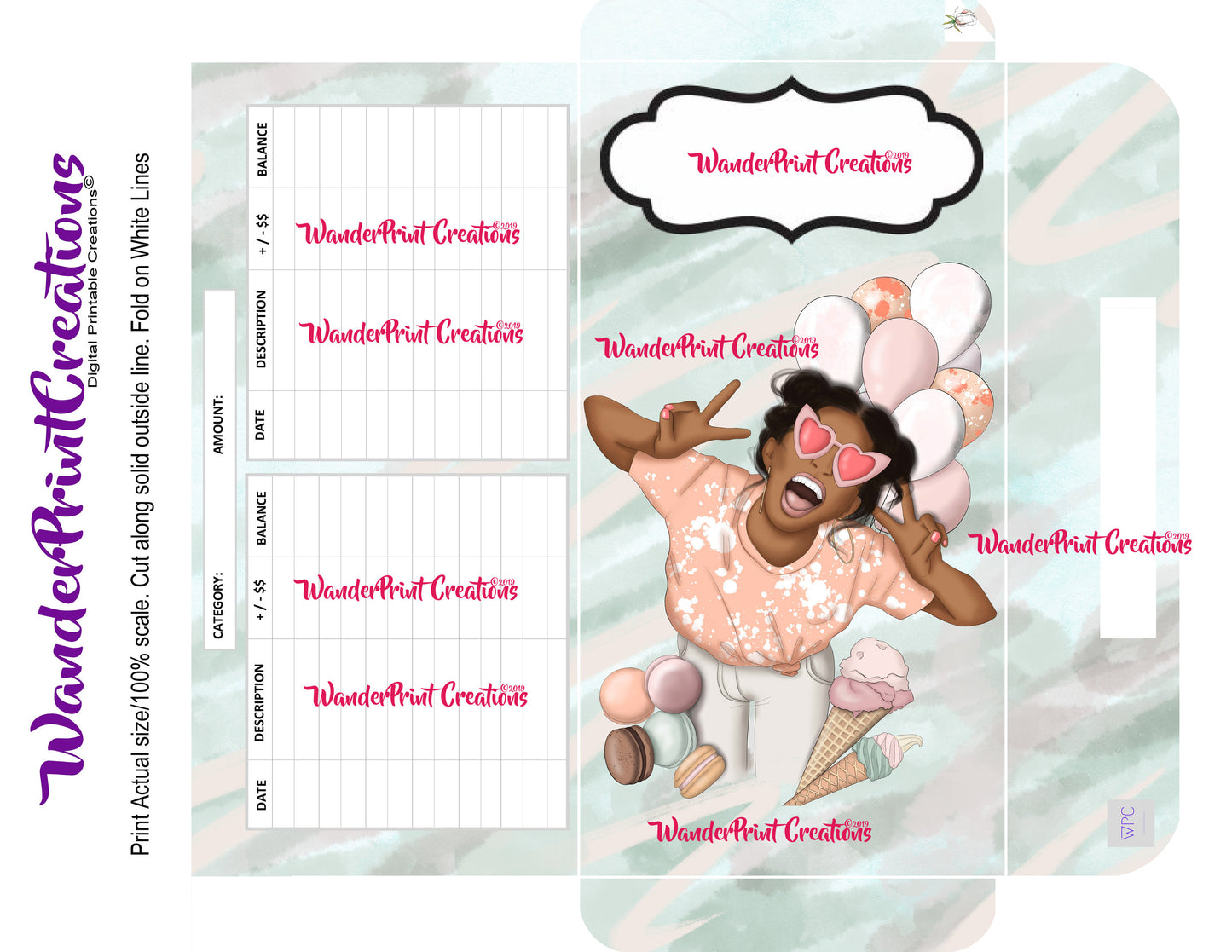 BE HAPPY Cash Envelope Set | Printable