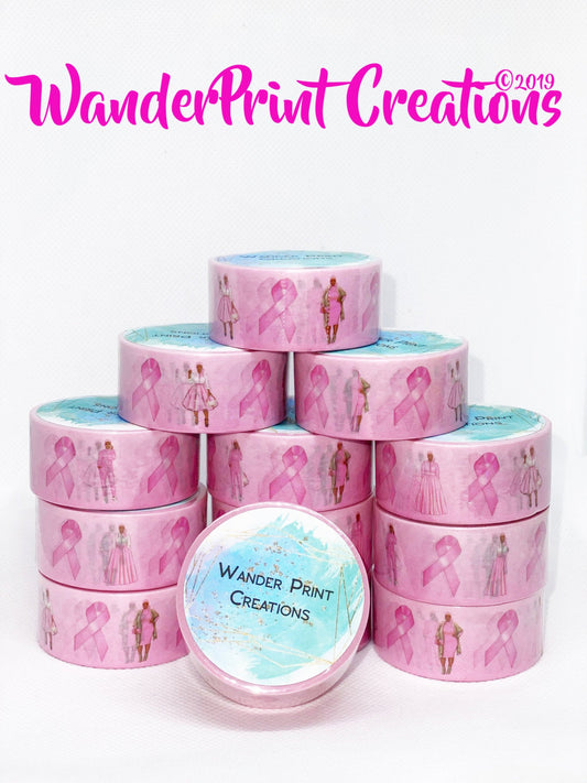 PINK RIBBON  20mm Washi Tape Craft Tape