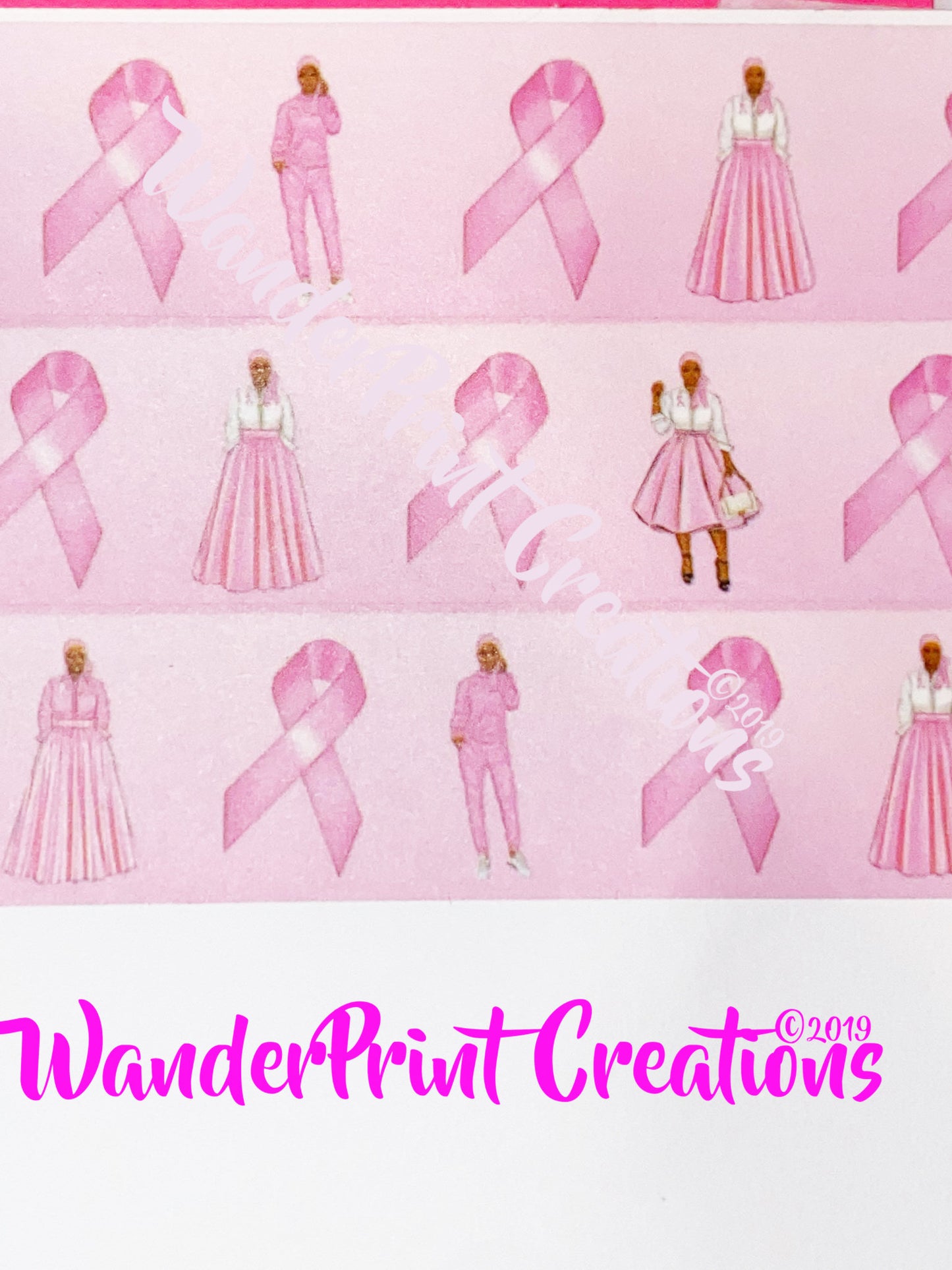 PINK RIBBON  20mm Washi Tape Craft Tape