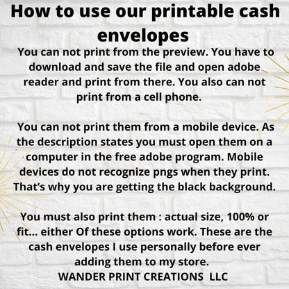 CYBER MONDAY  Single Cash Envelope : Printable